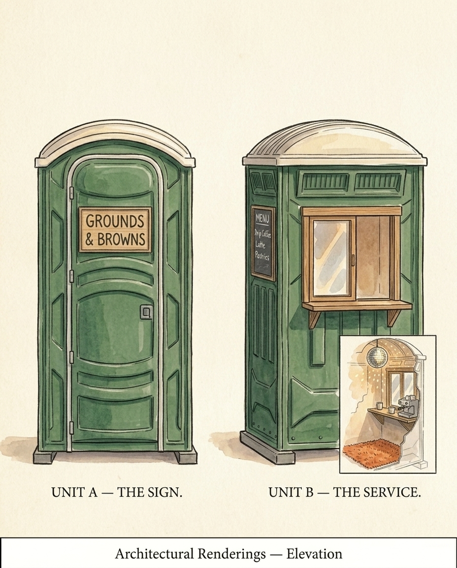 Unit A — The Sign. Unit B — The Service.