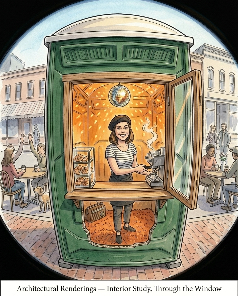 Through the service hatch — Grounds & Browns